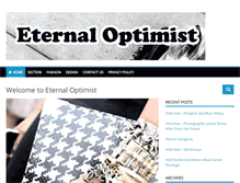 Tablet Screenshot of eternal-optimist.com